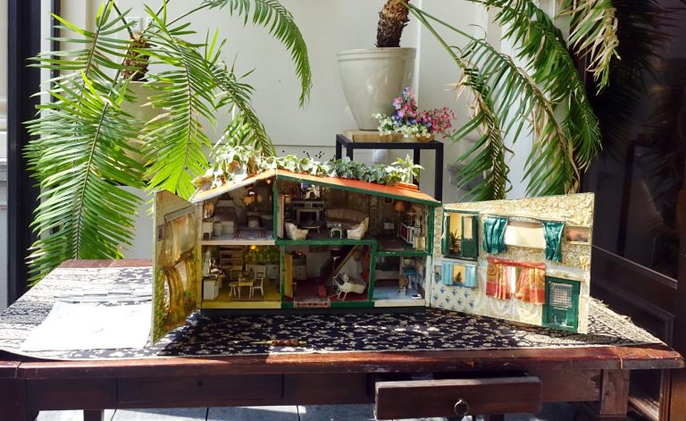 miniature house on the table