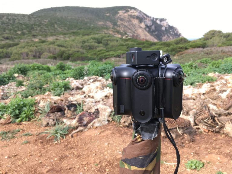 vr camera in the nature